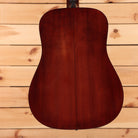 Eastman E10DTC dreadnought acoustic guitar natural finish with darkened body and center seam detail