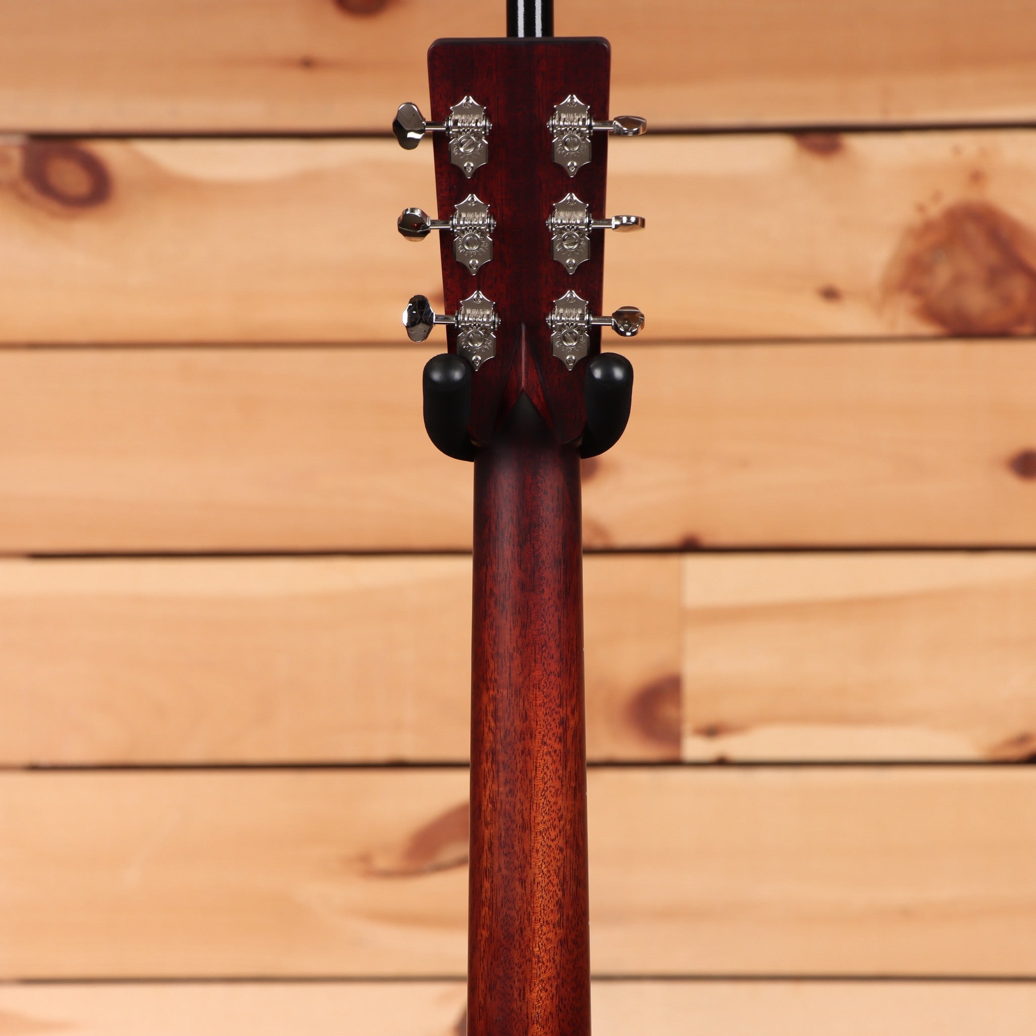 Eastman E10OMTC acoustic guitar natural finish with slotted headstock and vintage tuners