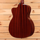 Eastman E1OMCEDLX acoustic guitar natural finish with cutaway body and mahogany back