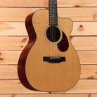 Eastman E1OMCEdlx acoustic guitar natural finish cutaway with rosewood back and sides