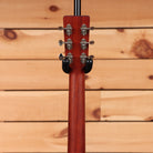 Eastman E1OMCEdlx acoustic guitar natural finish with chrome tuning machines and cutaway body