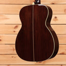Eastman E20OM acoustic guitar natural finish with abalone center strip back
