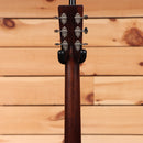 Eastman E20OM-TC natural dreadnought acoustic guitar with decorative headstock tuners