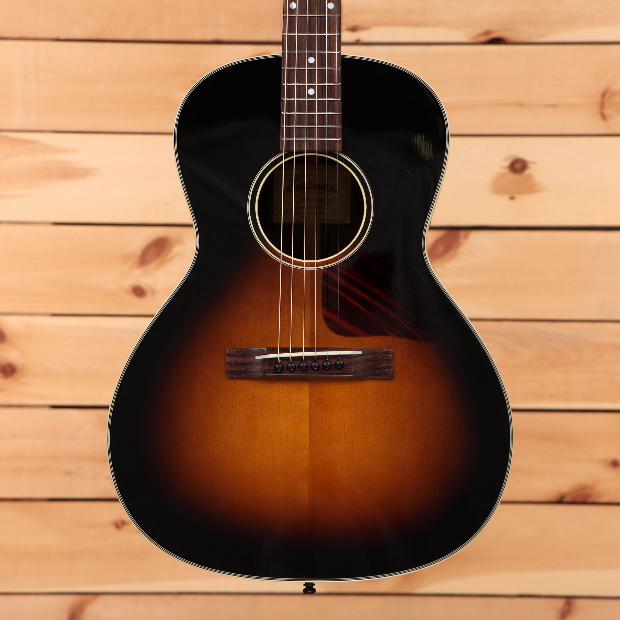 Eastman E20OOsstc acoustic guitar sunburst finish with dark rosewood fretboard
