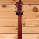 Eastman E2OM Deluxe dreadnought acoustic guitar sunburst finish with chrome tuning machines