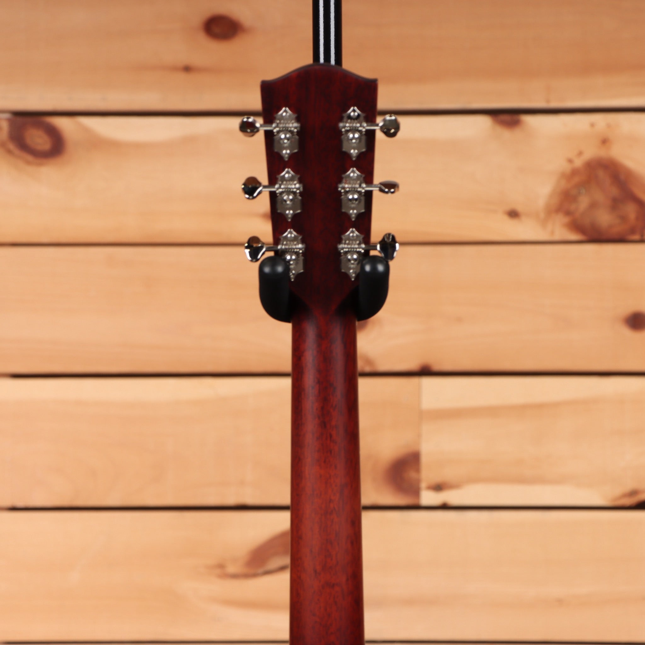 Eastman E6SSTC semi-hollow body electric guitar natural finish with chrome tuning machines and f-holes