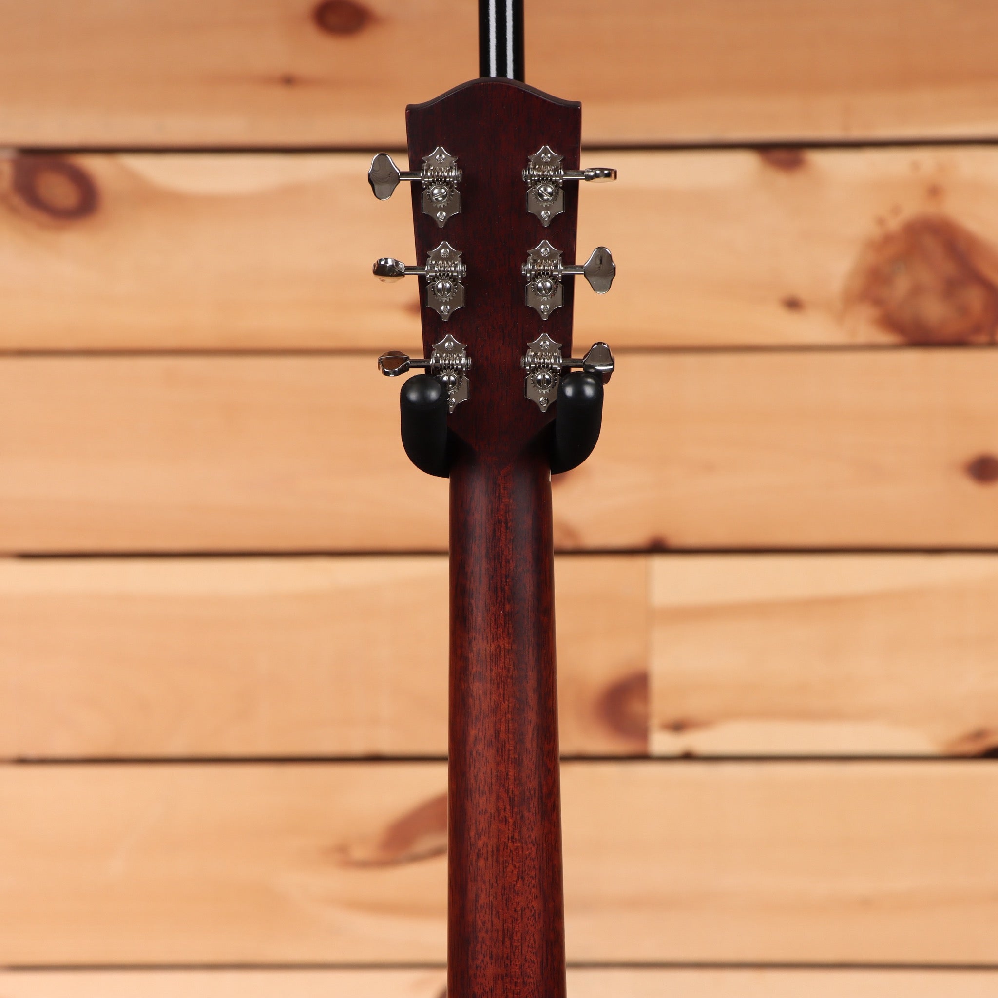 Eastman E6SSTC semi-hollow body electric guitar natural finish with ornate tuning machines
