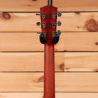 Eastman PCH1D natural acoustic guitar with chrome tuning machines and black knobs