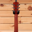 Eastman PCH1D acoustic guitar natural finish with chrome tuning machines and black dot inlays