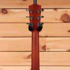 Eastman PCH1D acoustic guitar natural finish with chrome tuning machines and black dot inlays