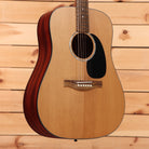 Eastman PCH1D dreadnought acoustic guitar natural finish with rosewood bridge and dark back binding