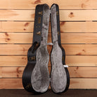 Eastman E10OO SSV antique classical guitar with gray velvet interior hard case