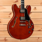 Eastman T59/TV semi-hollow electric guitar vintage amber with dual humbuckers and f-holes