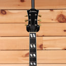 Eastman T59-TV semi-hollow electric guitar vintage amber with block inlays and gold tuning machines