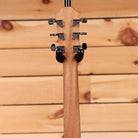Furch Blue OMcma natural acoustic guitar with slotted headstock and black tuning machines