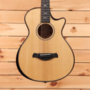 Taylor Builders Edition 652ce Grand Auditorium acoustic-electric guitar natural finish with venetian cutaway