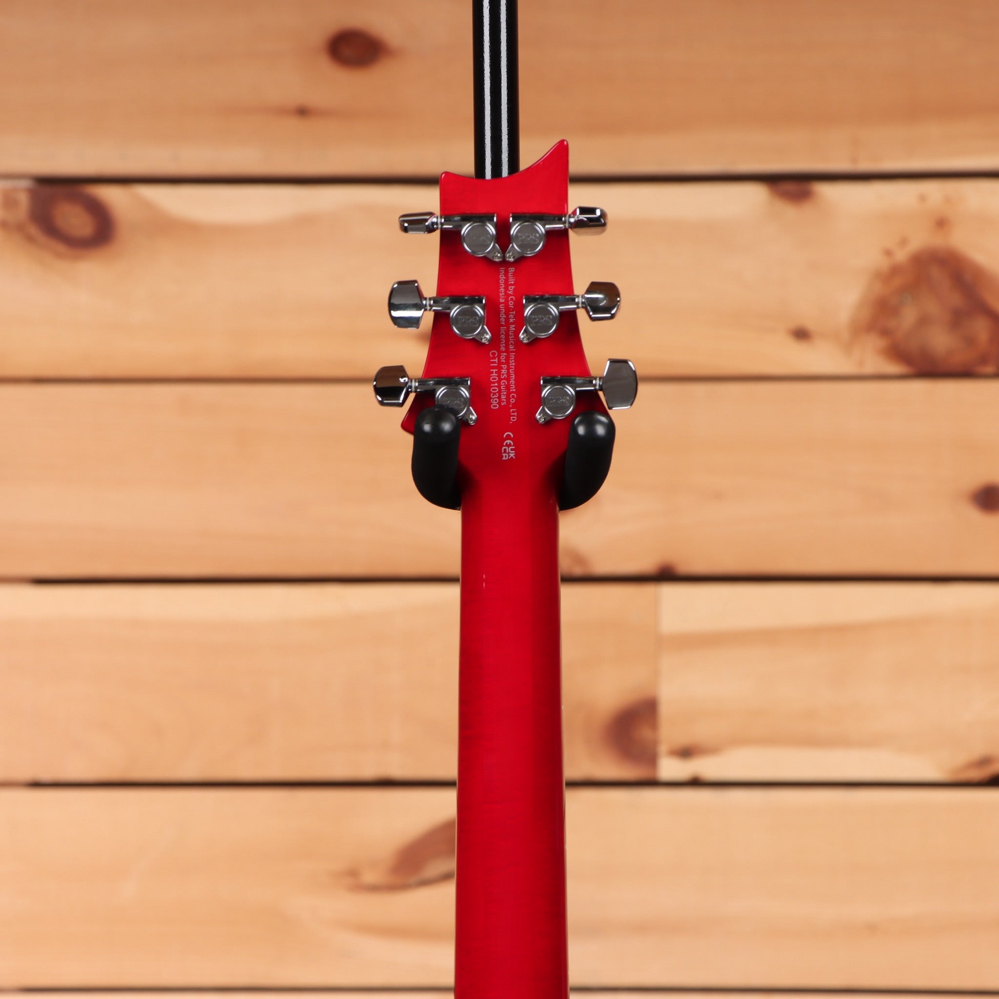 Paul Reed Smith SE Studio electric guitar Charcoal Cherry Burst with chrome hardware and bird inlays