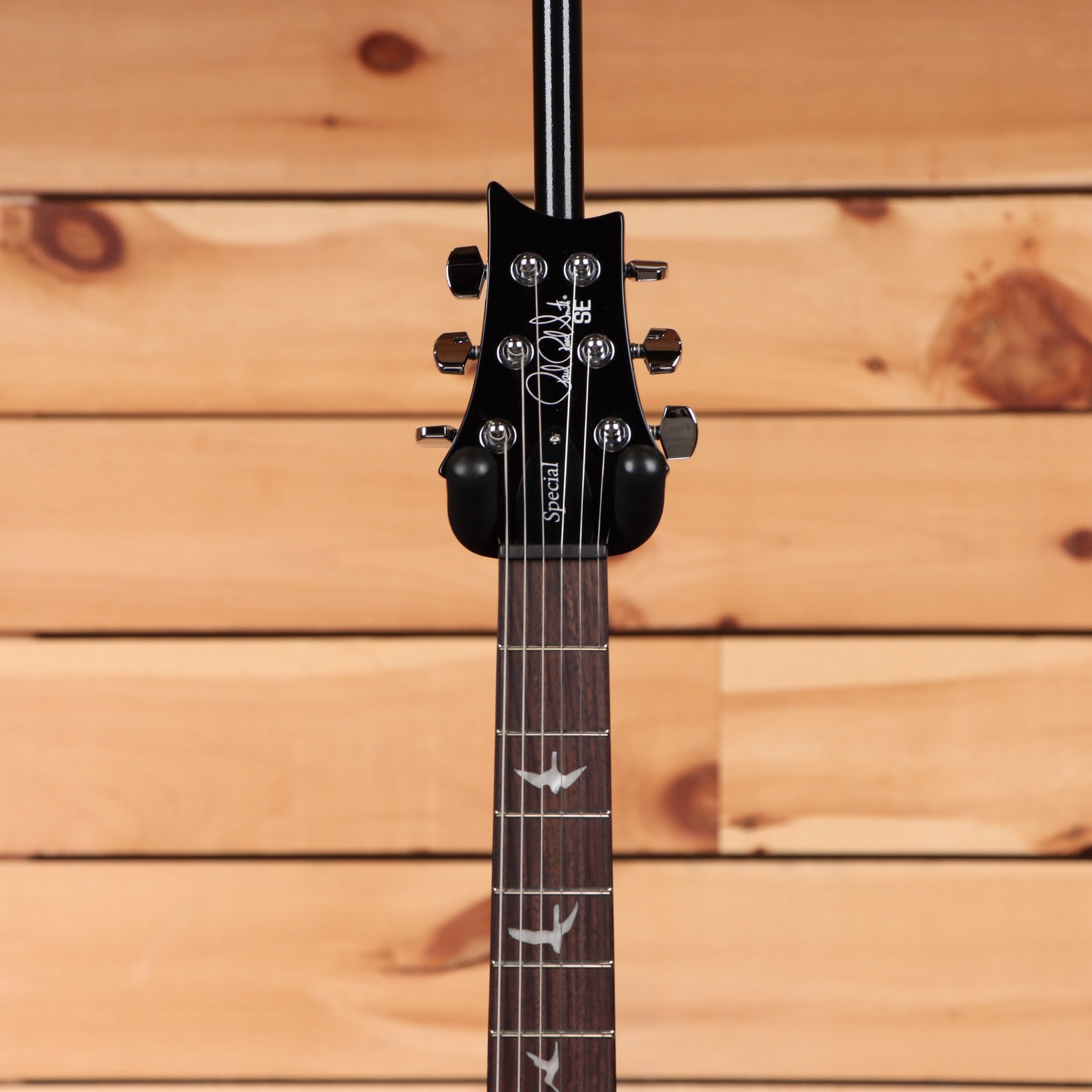Paul Reed Smith SE Special semi-hollow electric guitar Charcoal Burst with bird inlays on fretboard
