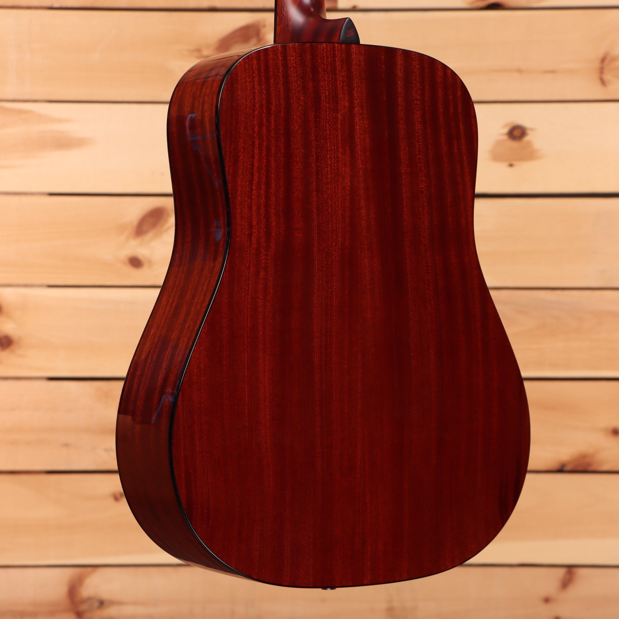 Eastman E1D Deluxe dreadnought acoustic guitar natural finish with dark wood grain detail