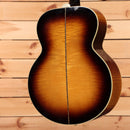 Gibson SJ200 light-aged vintage sunburst jumbo acoustic guitar with cream binding and figured wood top