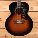 Gibson SJ200 light aged vintage sunburst acoustic jumbo guitar with ornate pickguard inlay