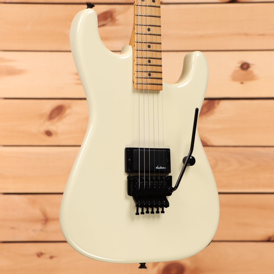 Jackson Pro Origins 1985 San Dimas SD1A electric guitar Vanilla Shake with black Floyd Rose tremolo system