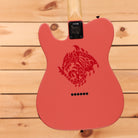 Fender Monster Hunter Rathalos Telecaster electric guitar Rathalos Red with decorative beast engraving
