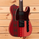 Fender Monster Hunter Rathalos Telecaster electric guitar Rathalos Red with tortoiseshell pickguard