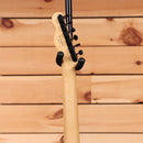 Fender Monster Hunter Rathalos Telecaster electric guitar with maple neck and black headstock hardware