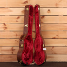 Gibson SG Standard 61 Maestro Vibrola electric guitar vintage cherry with gold hardware and red plush case lining