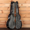Eastman E6OMTC acoustic guitar hard case natural finish with gray velvet interior