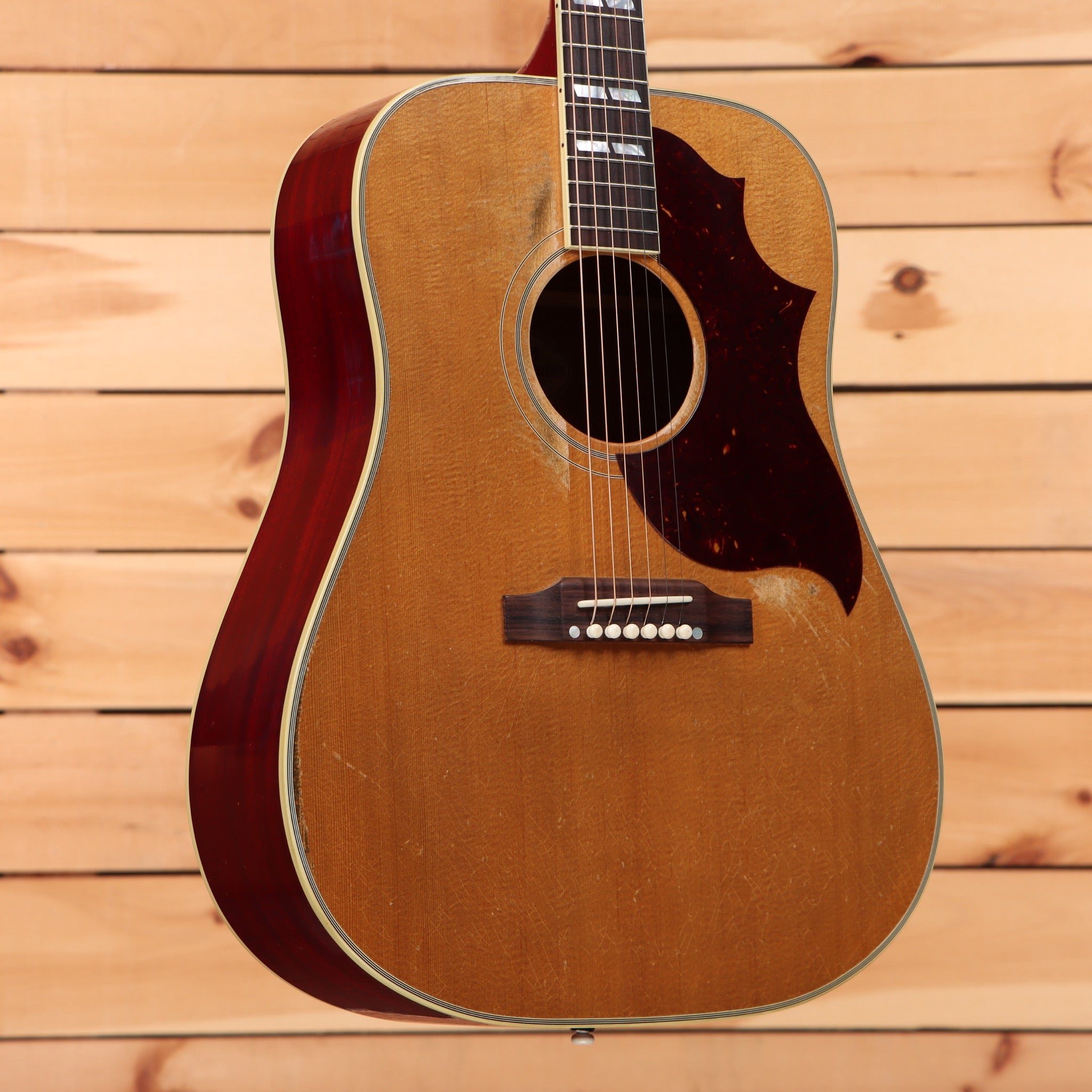 Gibson 1963 Country Western heavy-aged dreadnought acoustic guitar smoked natural with tortoiseshell pickguard