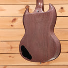 Gibson 1963 SG Junior Lightning Bar Reissue VOS TV Heather electric guitar with P90 pickup and semi-hollow body design