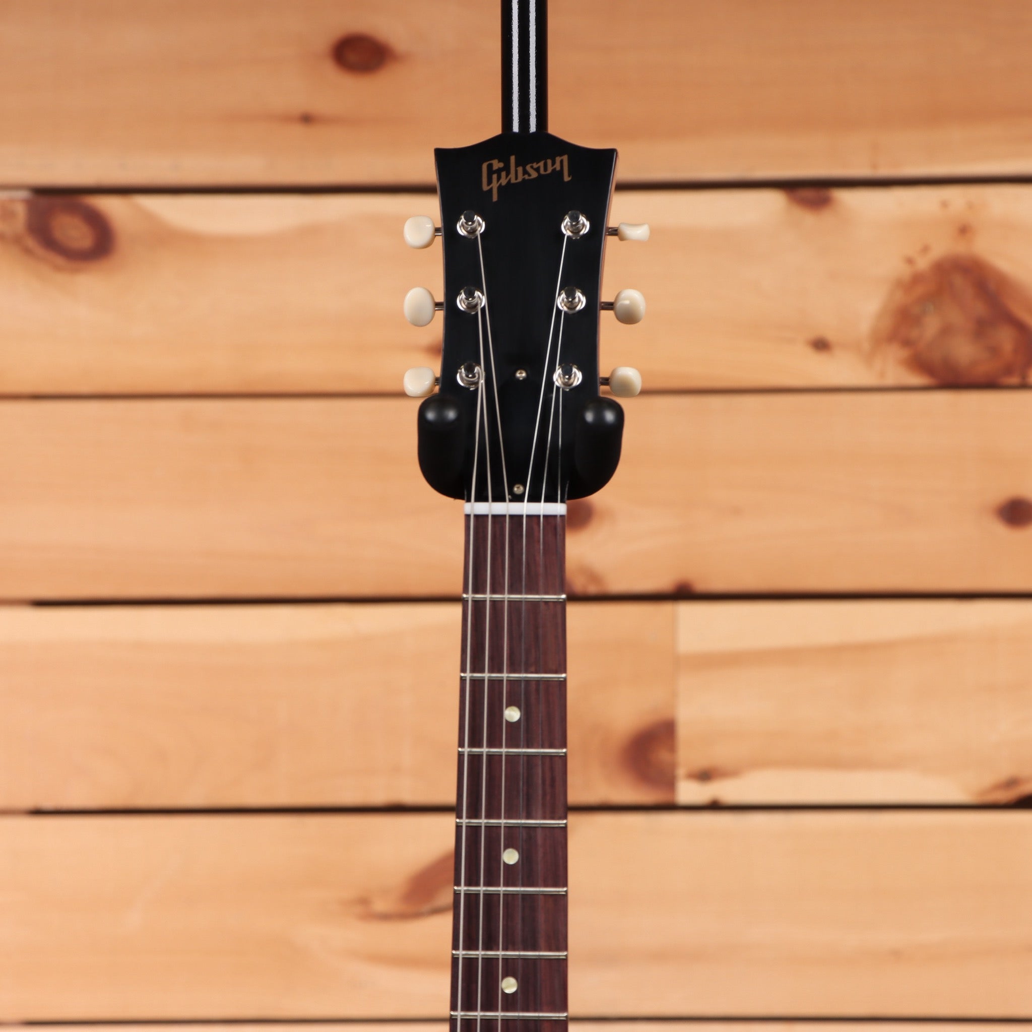 Gibson 1963 SG Junior Lightning Bar Reissue electric guitar TV Heather with single-coil pickups and rosewood fretboard