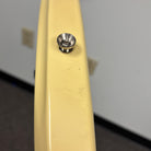 Treetone Stella electric guitar Vintage White finish with nickel strap button on lower bout