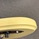 Treetone Stella electric guitar Vintage White finish with tortoiseshell pickguard and chrome controls detail view