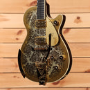 Pre-owned Gretsch G6134TG Limited Edition Paisley Penguin semi-hollow electric guitar gold paisley with dual humbuckers