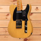 Fender American Ultra Luxe 50s Telecaster electric guitar butterscotch blonde maple neck