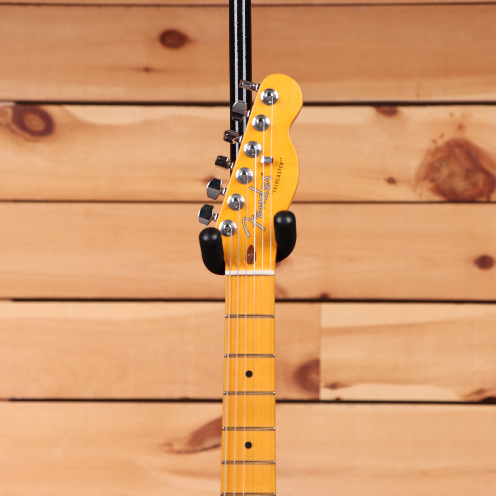 Fender American Ultra Luxe 50s Telecaster electric guitar Butterscotch Blonde with maple neck
