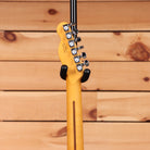 Fender American Ultra Luxe 50s Telecaster electric guitar Butterscotch Blonde with vintage-style tuning machines