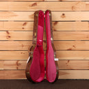 Gibson 1958 Les Paul Standard Ultra Light Aged Bourbon Burst electric guitar with burgundy velvet case
