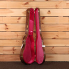 Gibson 1958 Les Paul Standard Ultra Light Aged Bourbon Burst electric guitar with burgundy velvet case