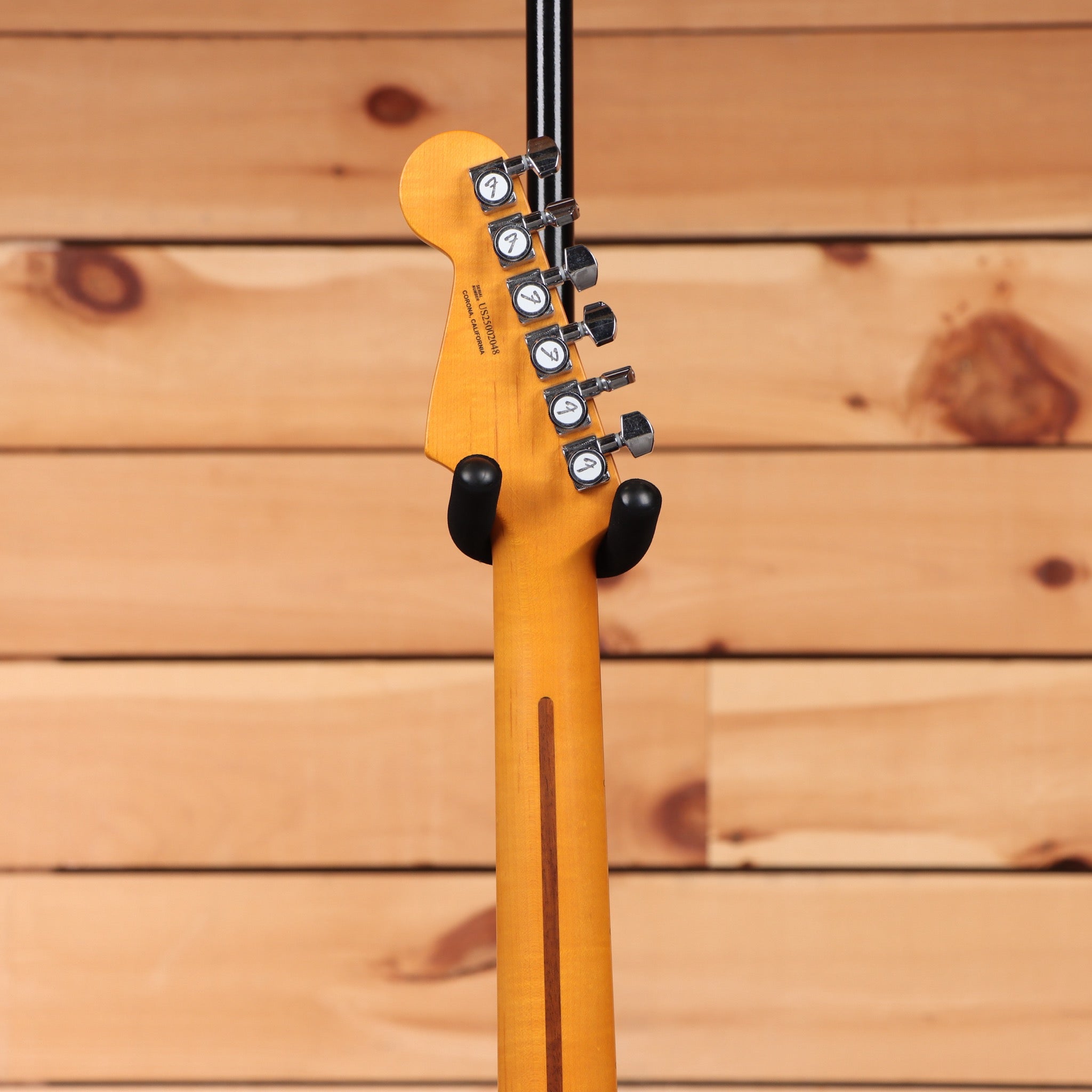 Fender American Ultra Luxe Vintage 60s Stratocaster electric guitar with maple neck and single-coil pickups