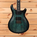 Paul Reed Smith 40th Anniversary Custom 24 electric guitar Cobalt Smokeburst with flamed maple top and dual humbuckers