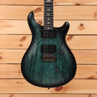 Paul Reed Smith 40th Anniversary Custom 24 electric guitar Cobalt Smokeburst with flamed maple top and dual humbuckers