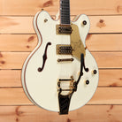 Gretsch Ltd Falcon Center Block Doublecut semi-hollow electric guitar Vintage White with Bigsby tremolo and gold hardware