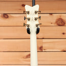 Gretsch Ltd Falcon Center Block Doublecut electric guitar Vintage White with Bigsby tremolo and gold hardware