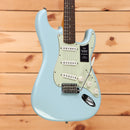 Fender Vintera II Road Worn 60s Stratocaster electric guitar Sonic Blue with single-coil pickups