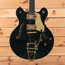 Gretsch Broadkaster LX Center Block semi-hollow electric guitar Cadillac Green with Bigsby tremolo and gold hardware
