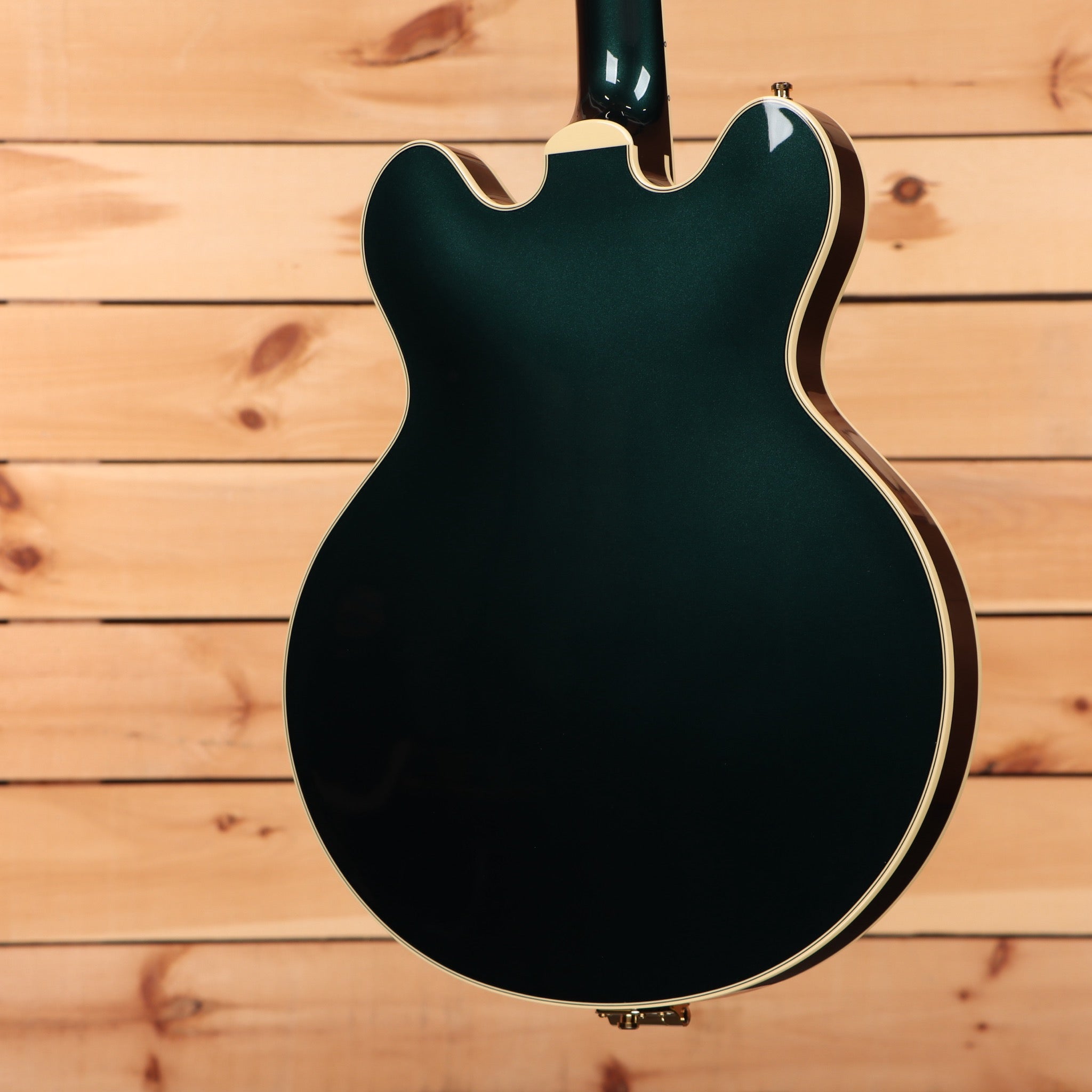 Gretsch Broadkaster LX Center Block semi-hollow electric guitar Cadillac Green with Bigsby tremolo bridge